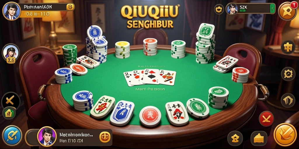 Gameplay QiuQiu yang seru dan interaktif dalam 5ZK.