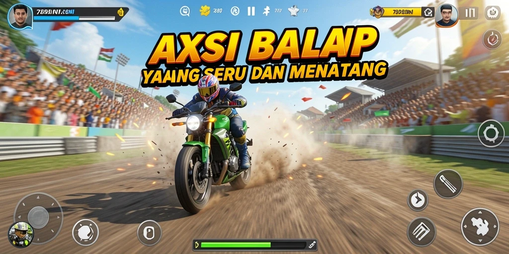 Gameplay Racing seru dan menegangkan di 789BNI.