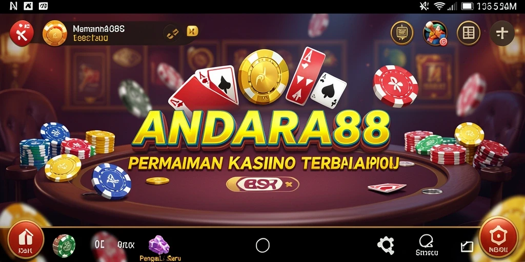Tampilan menarik dari gameplay Kasino yang memukau.
