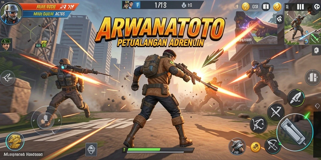 Tampilan menarik gameplay ARWANATOTO yang penuh aksi.
