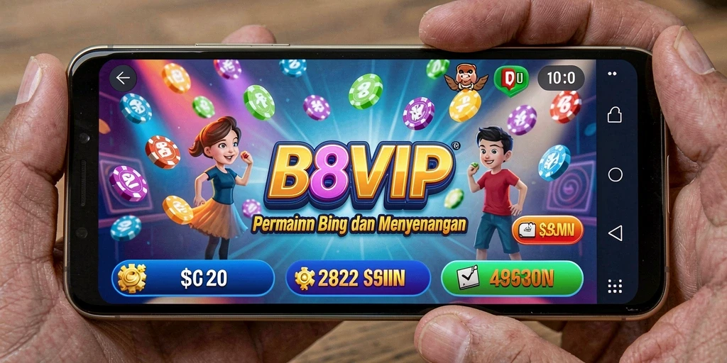 Tampilan permainan Bingo B8VIP yang menarik dan penuh warna.