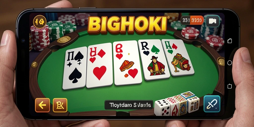 Tampilan gameplay BIGHOKI yang menarik dalam permainan Domino.