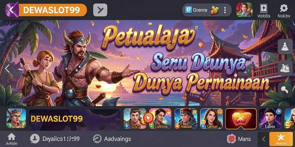 Screenshot gameplay DEWASLOT99 menampilkan petualangan yang mendebarkan.