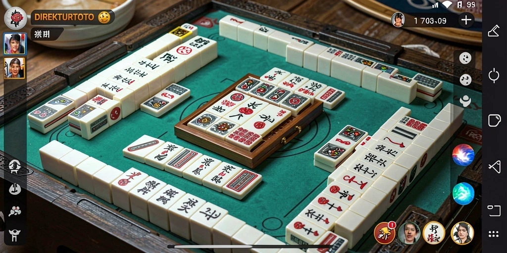 Tampilan gameplay seru dari DIREKTURTOTO dengan tantangan Mahjong.