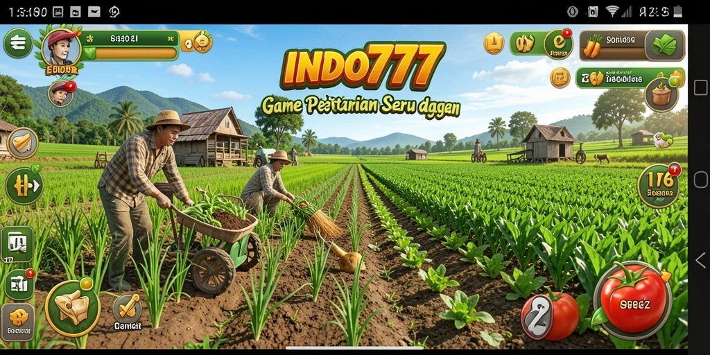 Gameplay seru INDO777 dengan aktivitas bertani yang menyenangkan.