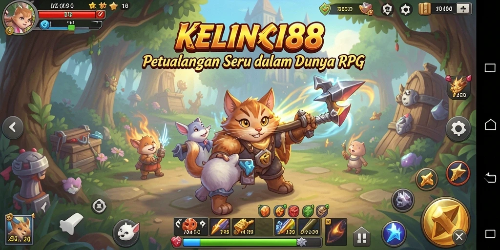 Screenshot KELINCI88 menampilkan aksi pertarungan yang mendebarkan di dunia RPG.