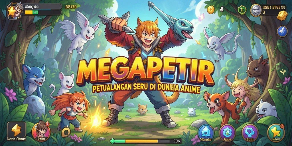 Tampilan menarik dari gameplay MEGAPETIR yang memukau.
