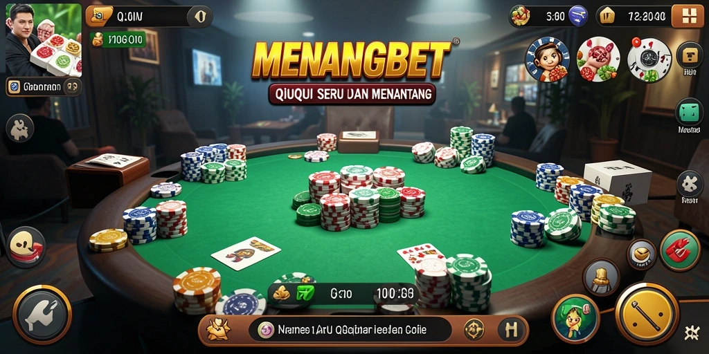 Tampilan gameplay QiuQiu seru di MENANGBET.