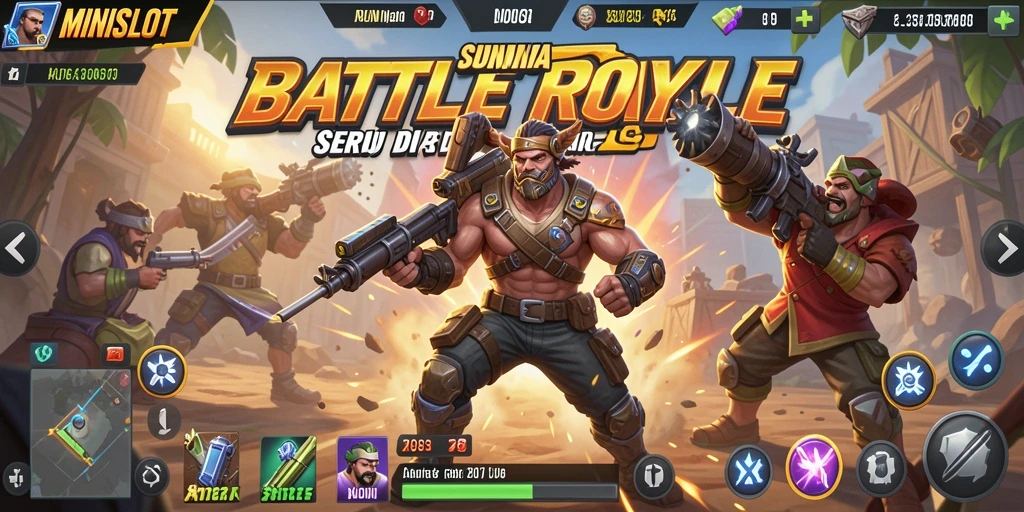 Gameplay seru di arena pertempuran MINISLOT.