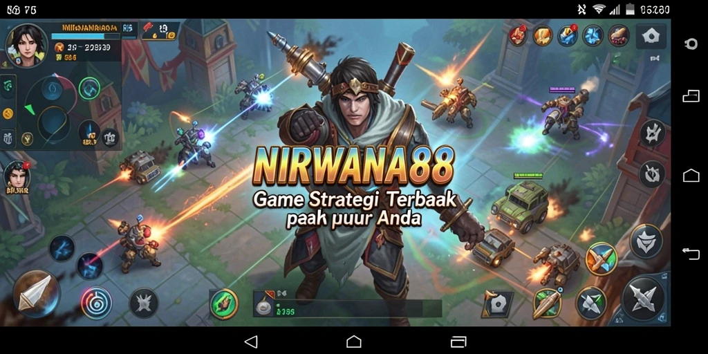 Tangkapan layar gameplay NIRWANA88 menampilkan aksi strategi mendebarkan.