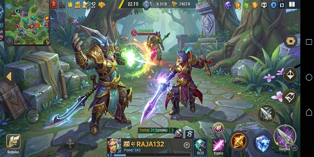Tampilan gameplay menarik dengan aksi mendebarkan dalam RAJA132.