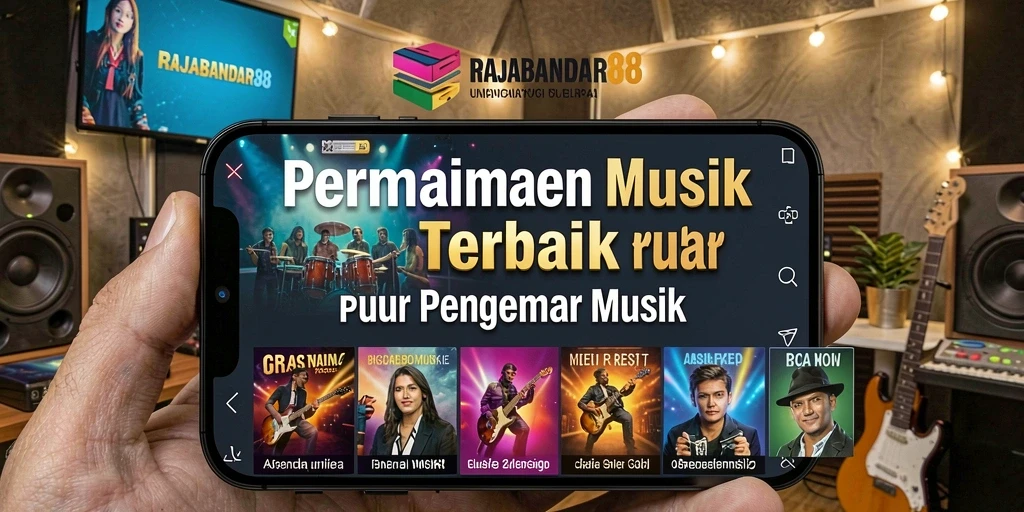 Tampilan gameplay menarik di RAJABANDAR88 dengan pilihan musik beragam.