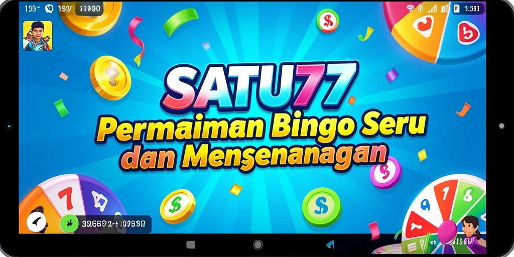 Tampilan seru gameplay Bingo di SATU77.