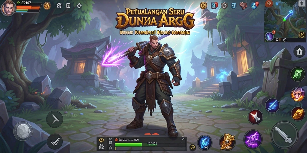 Tangkapan layar gameplay menarik dari SD107 dengan aksi ARPG yang mendebarkan.