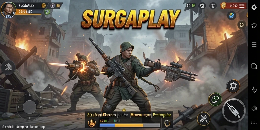 Tampilan gameplay mendebarkan dari SURGAPLAY dengan strategi yang intens.