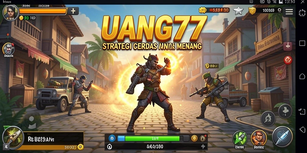 Menampilkan aksi strategis mendebarkan dalam UANG77.