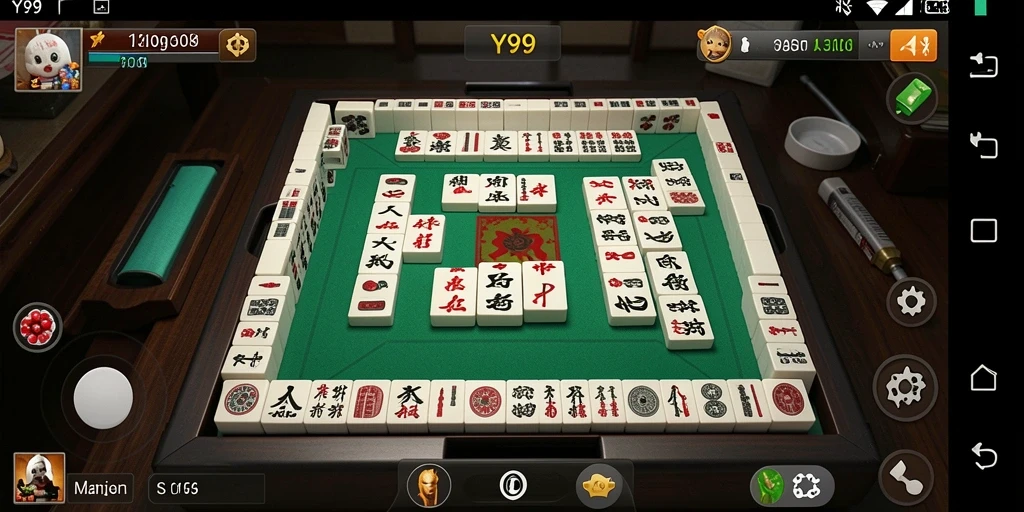 Screenshot Y89 menampilkan gameplay Mahjong yang seru dan menantang.