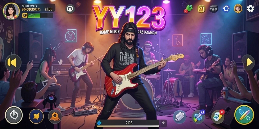 Tampilan gameplay YY123 yang menarik dan interaktif dalam dunia musik.